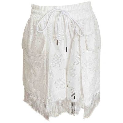 Pre-owned Sacai White Cotton Shorts