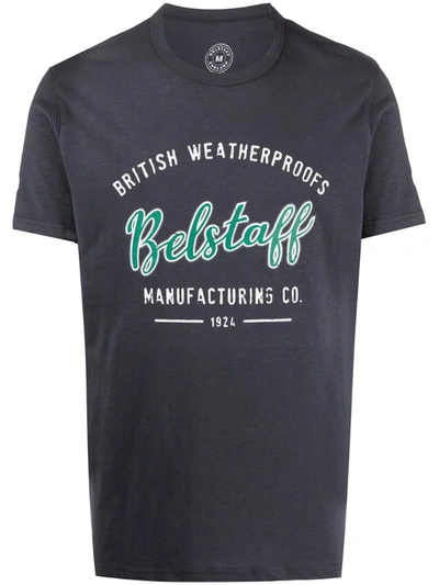 Shop Belstaff Logo Print T-shirt In Black