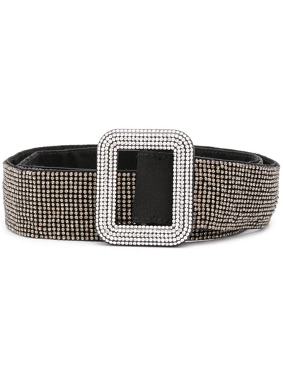 Shop Benedetta Bruzziches Crystal Embellished Belt In Black