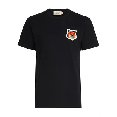 Shop Maison Kitsuné Fox Head Patch Classic T-shirt In Black