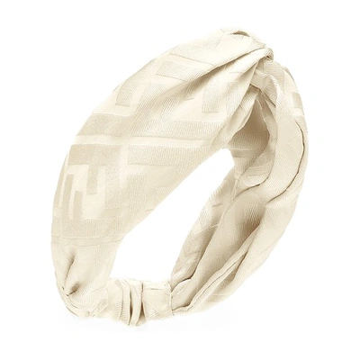 Shop Fendi Band In Blanc