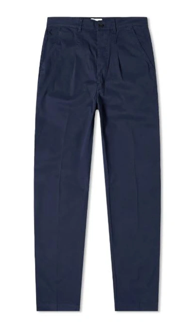 Shop Kenzo Pants In Bleu Nuit
