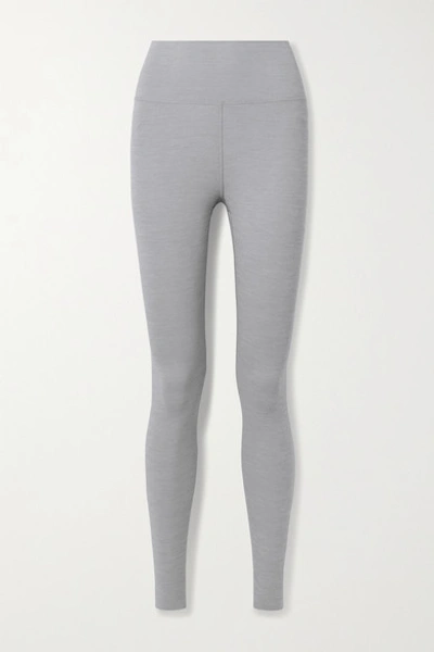 Shop Nike Yoga Luxe Cropped Dri-fit Leggings In Light Gray