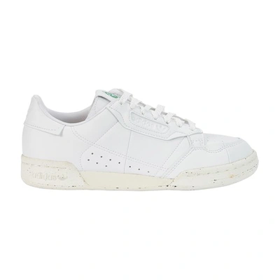 Shop Adidas Originals Sneakers Continental 80 Vegan In Ftwr White Off White Green