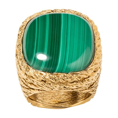 Shop Aurelie Bidermann Miki Ring In Green