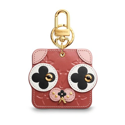 Shop Louis Vuitton Animal Faces Bag Charm And Key Holder In Monogram Vernis