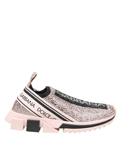 Shop Dolce & Gabbana Sorrento Sneakers In Pink And Black