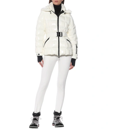 Shop Moncler Salle Down Ski Jacket In White