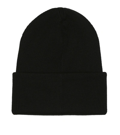 Canada Goose Women Logo Rib Toque Hat In Black