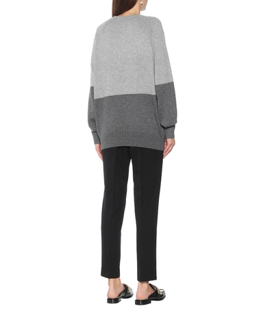 Shop Givenchy 4g Cashmere Sweater In Grey