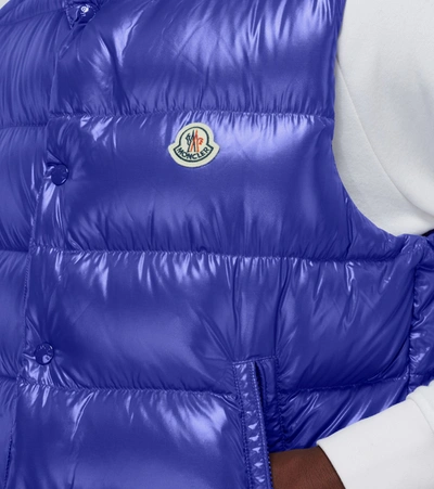 Shop Moncler Tib Gilet In Blue