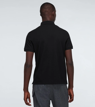 Shop Valentino Short-sleeved Polo Shirt In Black