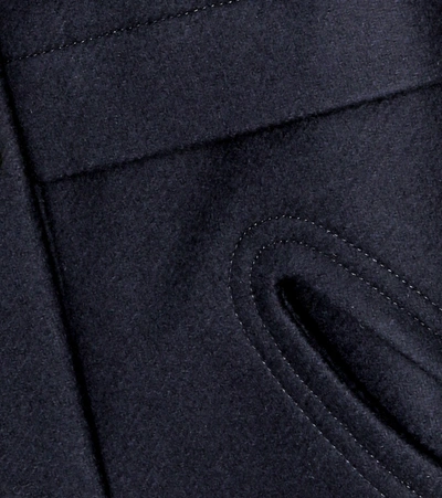 Shop Chloé Wool-blend Coat In Blue
