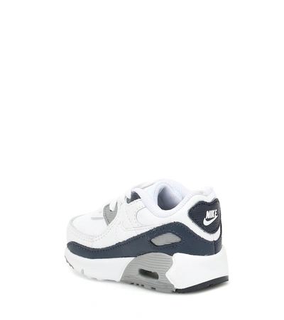 Shop Nike Baby Air Max 90 Leather Sneakers In White
