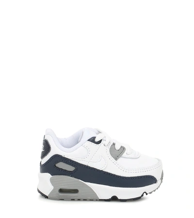 Shop Nike Baby Air Max 90 Leather Sneakers In White