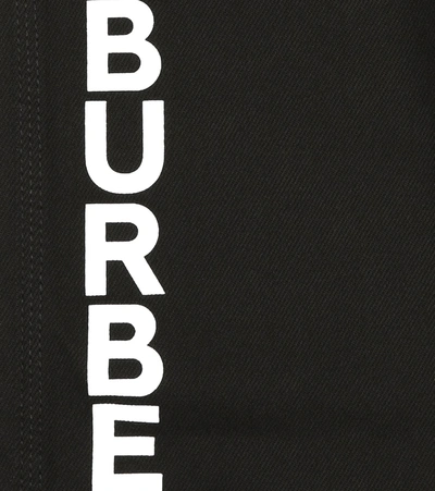 Shop Burberry Logo Jeans In Black
