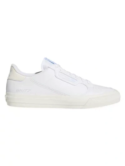Shop Adidas Originals Men's Continental Vulc X Unity Canvas & Leather Sneakers In White