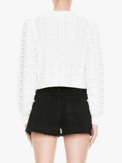 Shop Alice And Olivia Bow-detail Cardigan In White