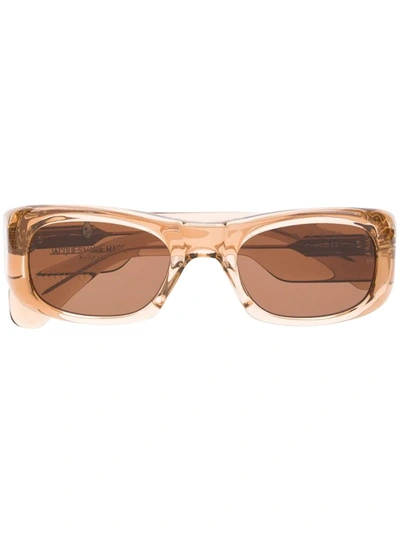 Shop Jacques Marie Mage Square-frame Tinted Sunglasses In Neutrals
