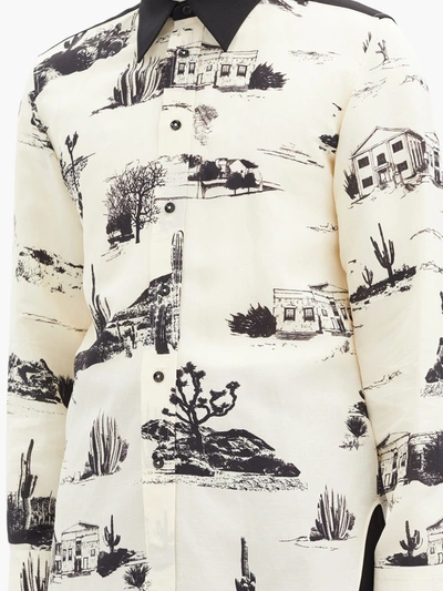 Landscape Short-Sleeved Denim Shirt - Ready-to-Wear 1AA5C2