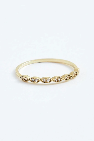 Stephanie Grace Jewellery Eyelet Ring In Gold