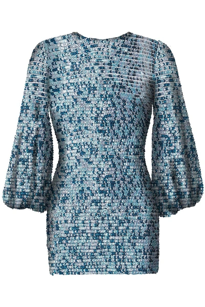 Shop Retroféte Tara Dress In Blue