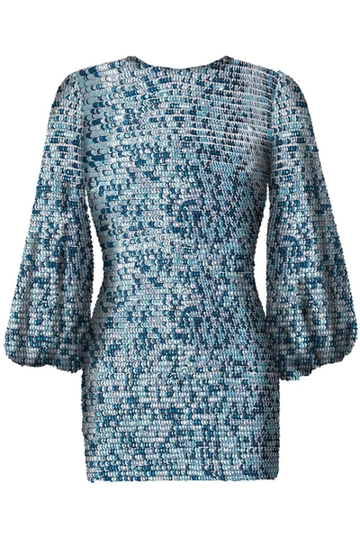 Retroféte Tara Dress In Blue In Blue