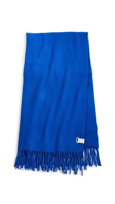 Shop Rag & Bone Classic Wool Scarf In Blue