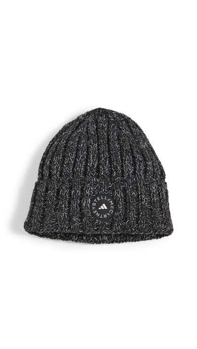 Shop Adidas By Stella Mccartney Beanie In Black/ash