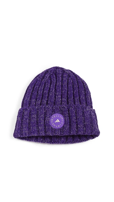Shop Adidas By Stella Mccartney Beanie Hat In Purple