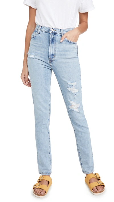 Shop J Brand 1212 Runway High Rise Slim Straight Jeans In Archive Havoc