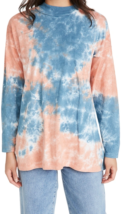 Shop Free People Be Free Tie Dye Tee In Cotton Candy