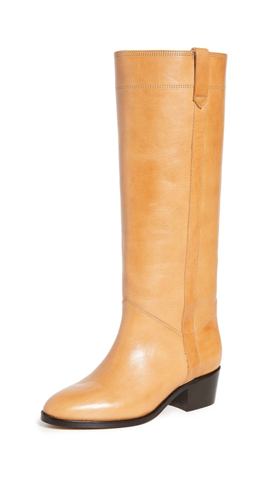 Shop Isabel Marant Mewis Boots In Natural