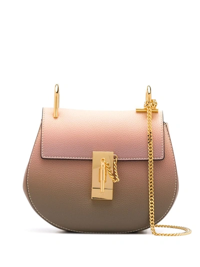 Shop Chloé Mini Drew Shoulder Bag In Pink