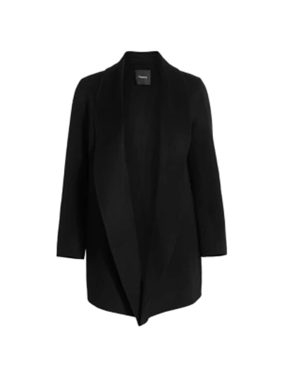 Shop Theory Clairene Shawl Collar Jacket In Black