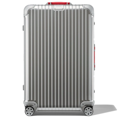 Shop Rimowa 31,2x20,1x10,7" In Silber Und Rot