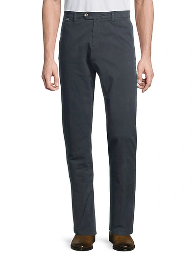 Shop Eleventy Slim-fit Young Chino Pants In Midnight