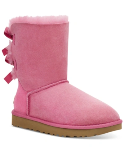 Shop Ugg Women's Bailey Bow Ii Boots In Medium Pink/ Wild Berry