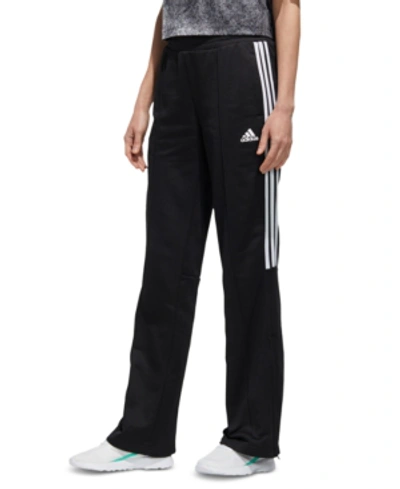 Shop Adidas Originals Adidas Women's New Authentic 3-stripe Wide-leg Track Pants In Black