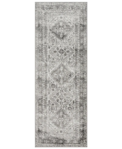 Abbie & Allie Rugs Maddox Mdx-2314 Light Gray 2'7" X 7'3" Runner Area Rug In Light Gray