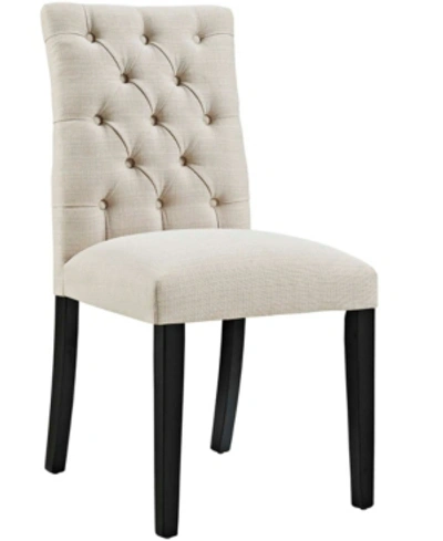 Shop Modway Duchess Fabric Dining Chair In Beige