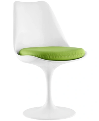 Shop Modway Lippa Dining Vinyl Side Chair In Green