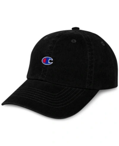 Shop Champion Men's Logo Hat In Black