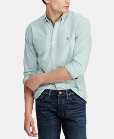 Polo Ralph Lauren Men's Big & Tall Classic-fit Oxford Shirt In College Green  | ModeSens