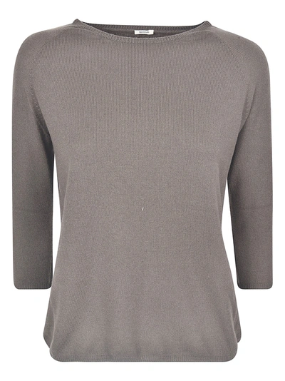 Shop A Punto B Regular Fit Plain Sweater In Walnut