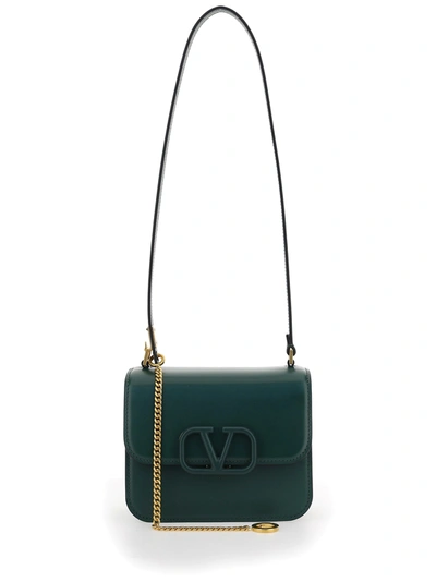 Shop Valentino Small Shoulder Bag In English Green