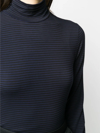 Shop Majestic Turtleneck Sweater In Blue