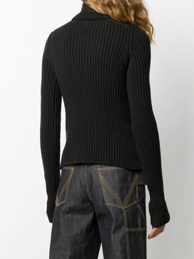 Shop Bottega Veneta Wool Turtleneck Sweater In Brown