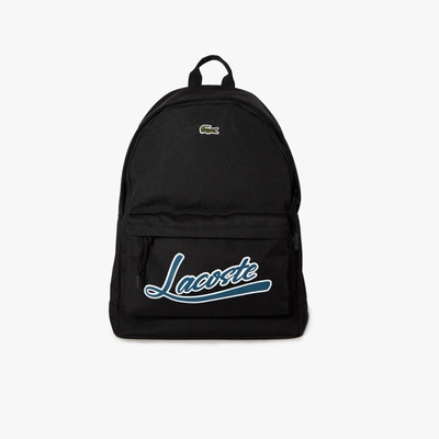 Shop Lacoste Men's Neocroc Script Backpack - One Size In Black
