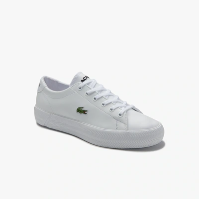 Shop Lacoste Women's Gripshot Leather And Synthetic Trainers - 7 In White